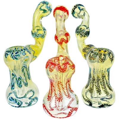 6″ TWISTED CANE FUME BUBBLER