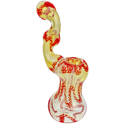 6″ Twisted Cane Fume Bubbler