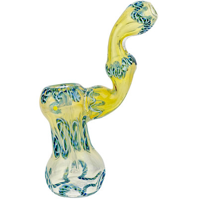 6" Twisted Cane Fume Bubbler - additional view