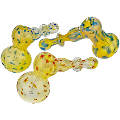 6″ COBALT FUME DOT HAMMER BUBBLER