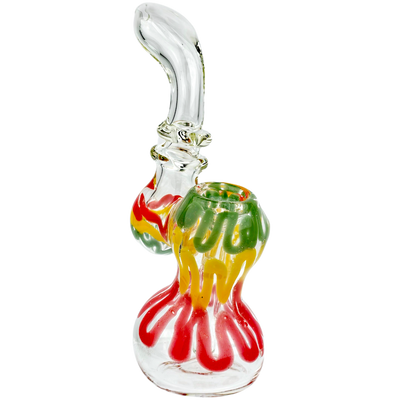 6″ Double Maria Rasta Scribble Bubbler