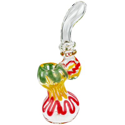 6″ Double Maria Rasta Scribble Bubbler