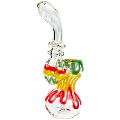 6″ Double Maria Rasta Scribble Bubbler