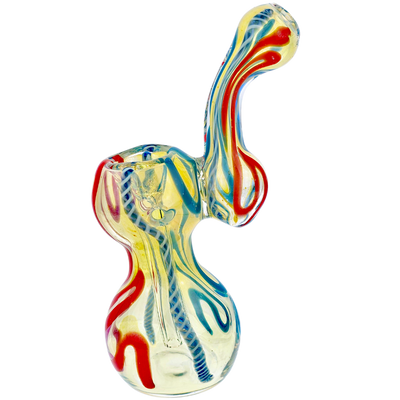 5" Twisted & Color Cane Fume Bubbler - additional view