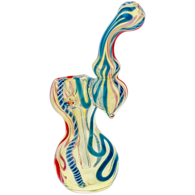 5″ Twisted & Color Cane Fume Bubbler