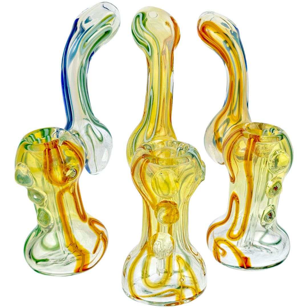 5.5″ INSIDE OUT FUME THREE DOT BUBBLER