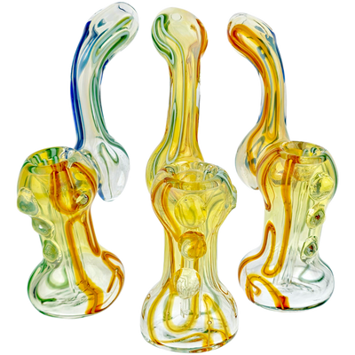5.5″ INSIDE OUT FUME THREE DOT BUBBLER