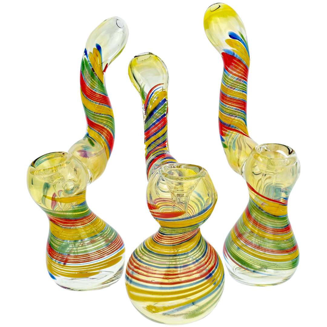 6″ RASTA SWIRL BUBBLER