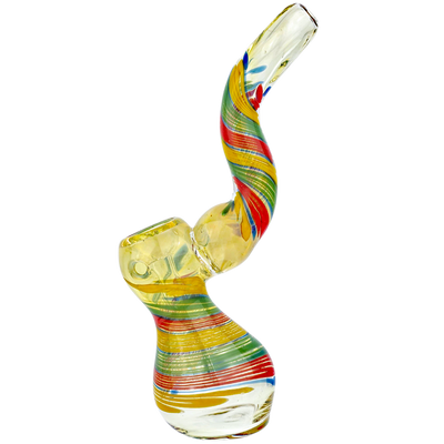 6" Rasta Swirl Bubbler - additional view