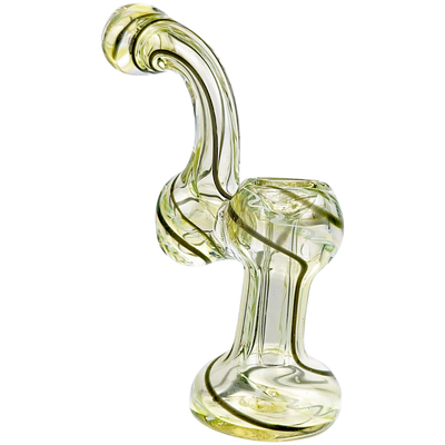 4″ Fume Color Linework Glass Bubbler