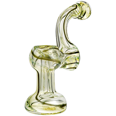 4″ Fume Color Linework Glass Bubbler