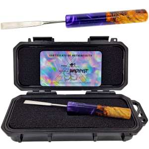 ROUND SESH SCEPTOR DAB TOOL – AMETHYST