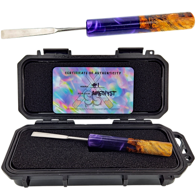 ROUND SESH SCEPTOR DAB TOOL – AMETHYST