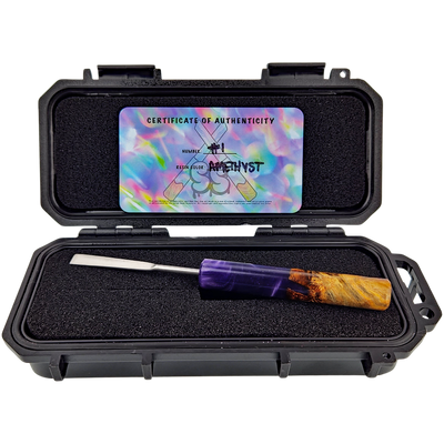 ROUND SESH SCEPTOR DAB TOOL – AMETHYST