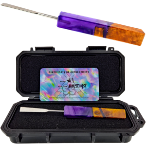 SQUARE SESH SCEPTOR DAB TOOL – AMETHYST