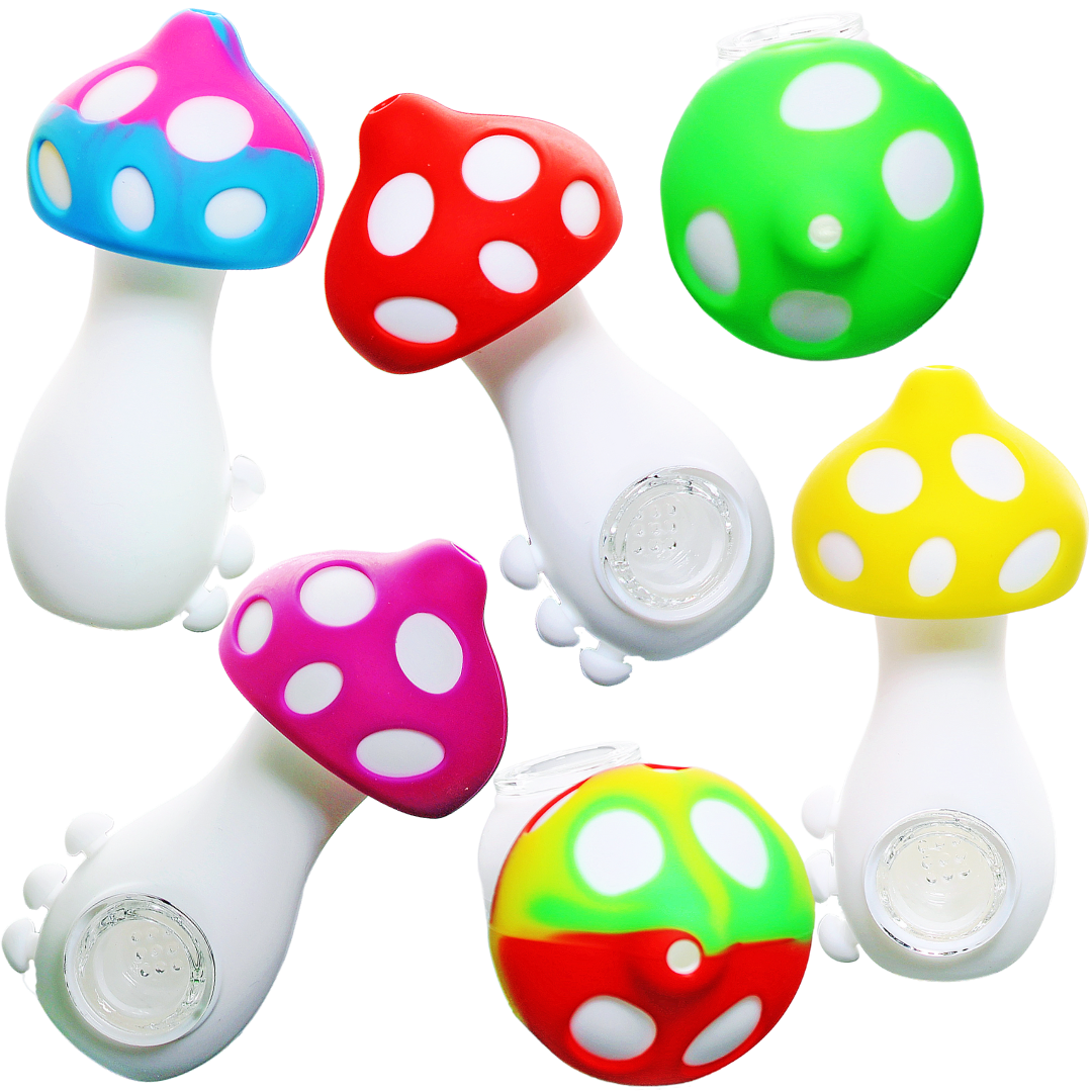 4.5″ SILICONE MUSHROOM PIPE