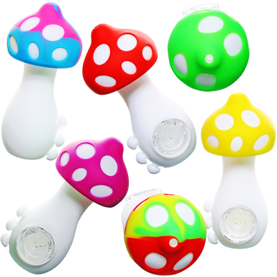 4.5″ SILICONE MUSHROOM PIPE