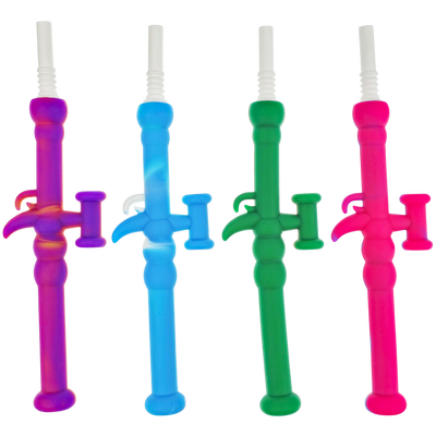 4.5" Silicone Rifle Nectar Straw