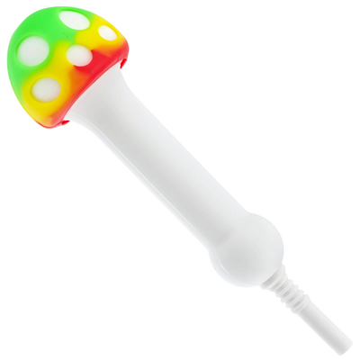 4" Silicone Mushroom Nectar Straw