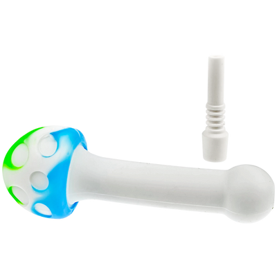 4" Silicone Mushroom Nectar Straw