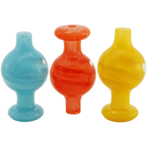 2″ FULL COLOR W/ CLEAR SWIRL ORB CARB CAP