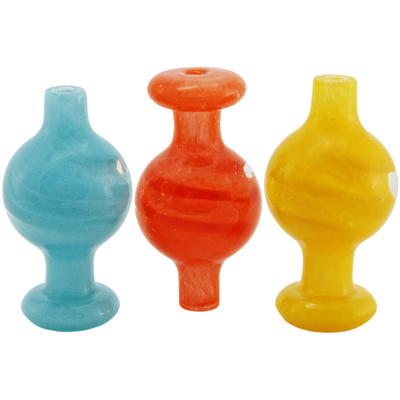 2″ FULL COLOR W/ CLEAR SWIRL ORB CARB CAP