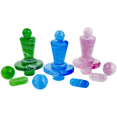 1.5" Color Swirl Terp Slurper Set (One Off)