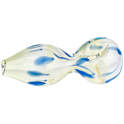 3.5" Fume Polka Dot Peanut Shape Hand Pipe - close-up view