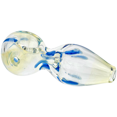 3.5" Fume Polka Dot Peanut Shape Hand Pipe - alternate angle