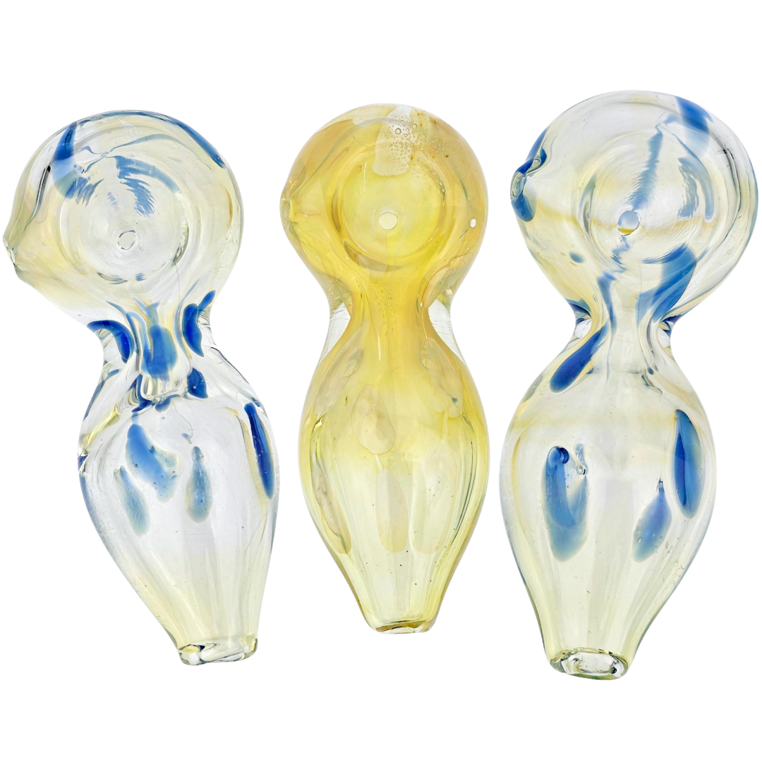 3.5″ FUME POLKA DOT PEANUT SHAPE HAND PIPE