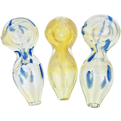 3.5″ FUME POLKA DOT PEANUT SHAPE HAND PIPE