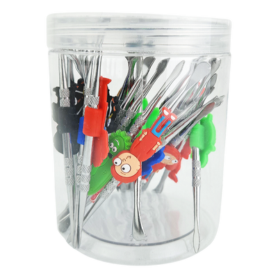 4.5″ DOUBLE ENDED CHARACTER DABBER – 30 PCS