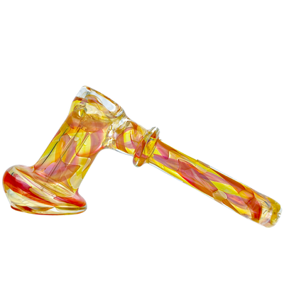 7" Fume Swirl Flat Mouth Maria Neck Hammer Bubbler - photo 4