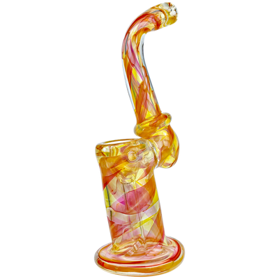 5.5" Dual Fume Accent Flat Mouth Maria Neck Sherlock Bubbler - photo 2