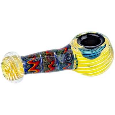 4.5" Wigwag Sectional Body w/ Fume Accent Mouth & Head Hand Pipe