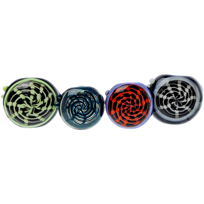 4.5" Two-Tone Spider Web Line Work Face Hand Pipe - photo 4