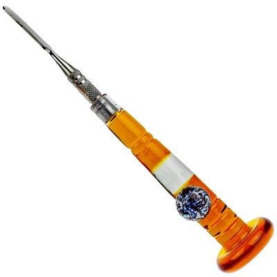 5.5" Stand Up Glass w/ Dichro Marble & Stainless Steel Tip Dab Tool - photo 3