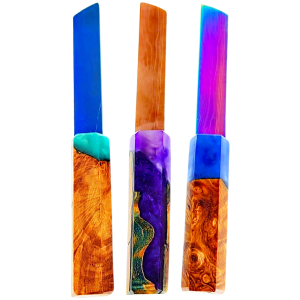 4.5″ EPOXY & WOOD SWORD DAB TOOL