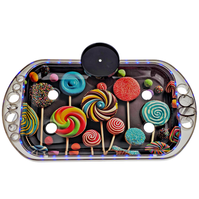 Cone LED Stand Up Rolling Tray Kit - alternate angle