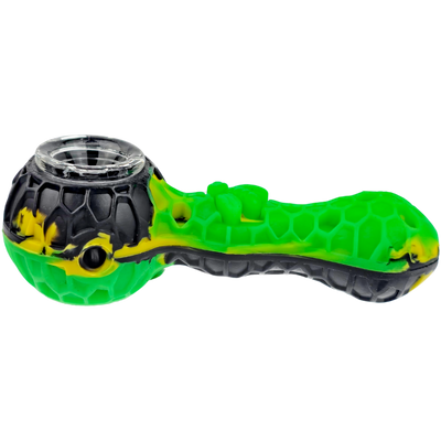 4″ Silicone Honeycomb Spoon w/ Poker