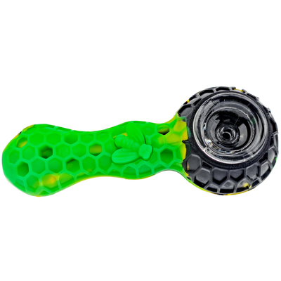 4″ Silicone Honeycomb Spoon w/ Poker