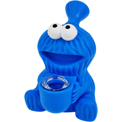 4.5" Silicone Cookie Monster Bubbler