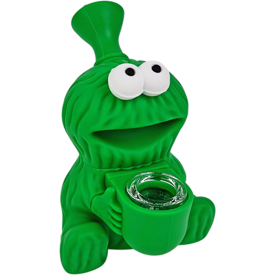 4.5" Silicone Cookie Monster Bubbler