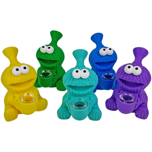 4.5" Silicone Cookie Monster Bubbler