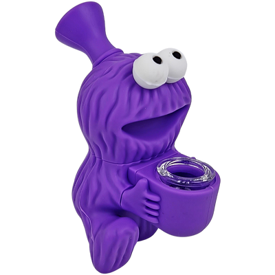 4.5" Silicone Cookie Monster Bubbler