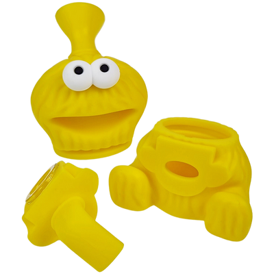 4.5" Silicone Cookie Monster Bubbler