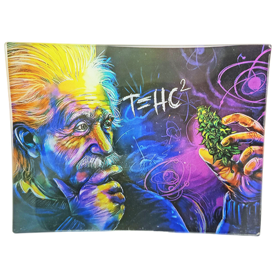 Small Shatter Resistant Glass Rolling Tray