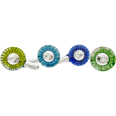 2.5" 18mm U&M Color Illusion Flower Bowl - Made in USA
