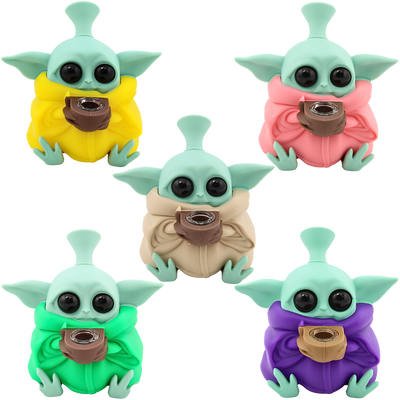 5″ SILICONE GROGU (BABY YODA) BUBBLER
