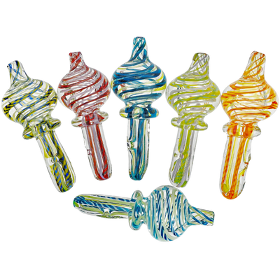 3" Color Fume Swirl Carb Cap - main product photo